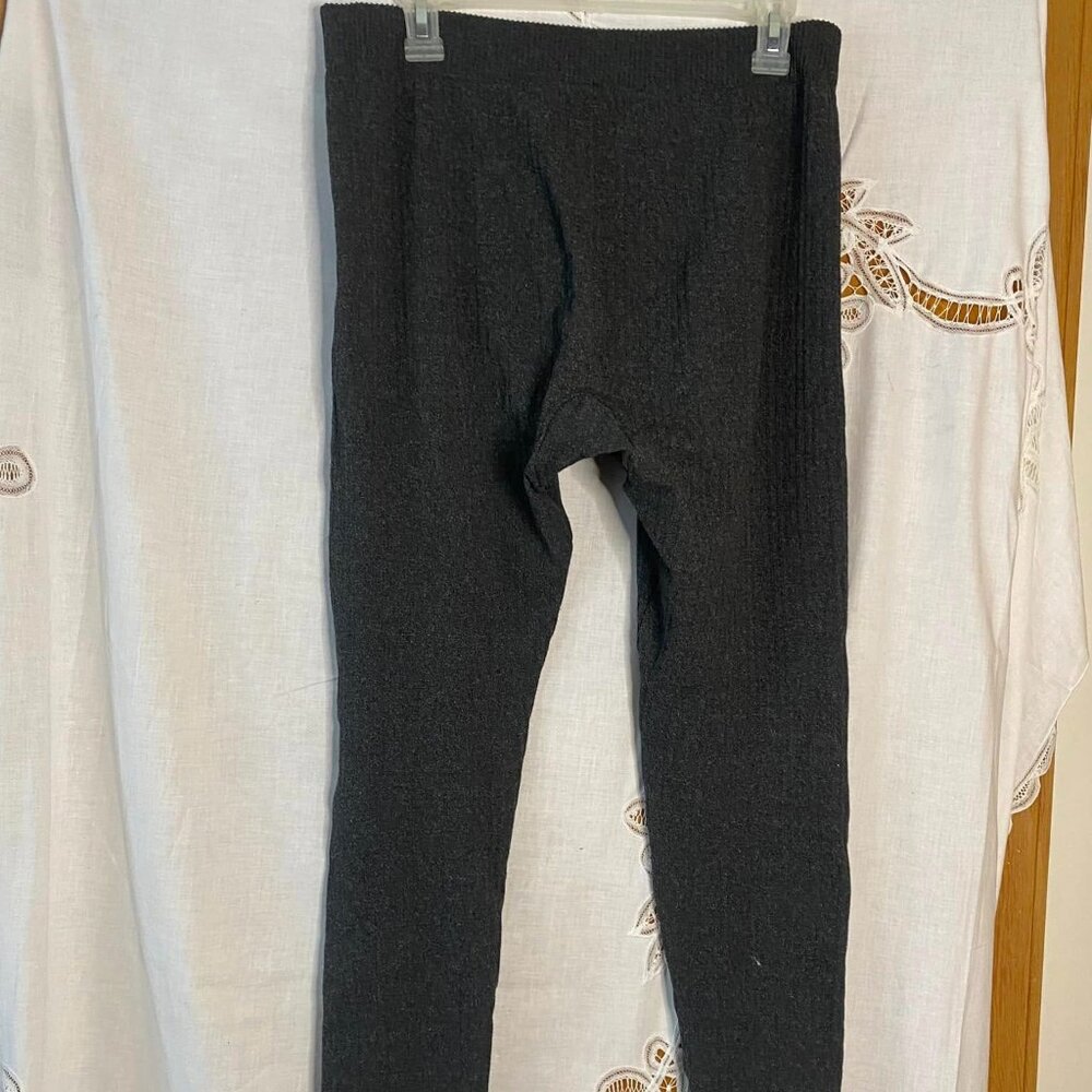 Faded Glory Gray Pull-On Leggings Size XL